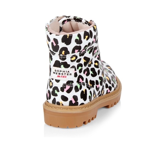 Sophia Webster Little Girl's & Girl's & Girl's Tia Lace-Up Boots Size 13 - Picture 2 of 2